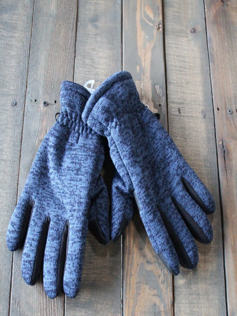 Swiss Tech Blue Sweater Fleece Gloves Size S-M